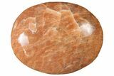 1.7" Polished Peach "Moonstone" Pocket Stone  - Photo 3